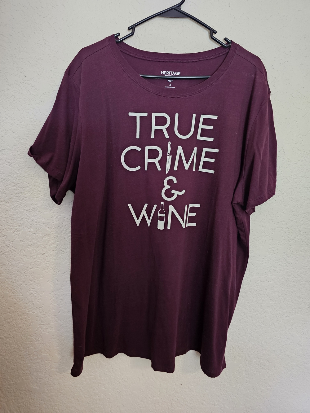 Torrid True Crime & Wine Graphic Tee - Burgundy